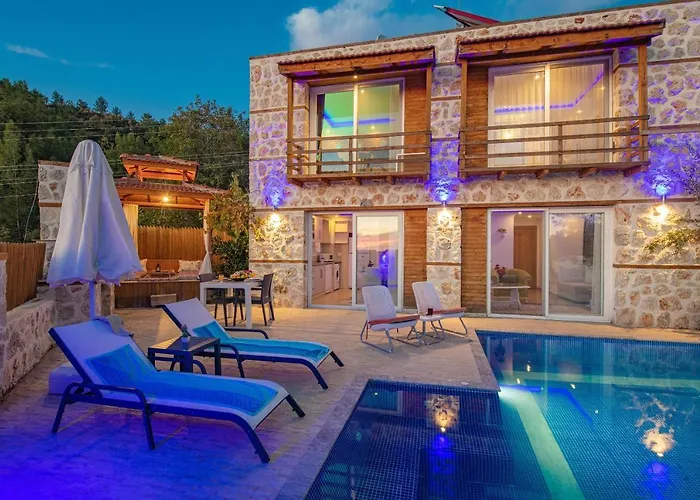 Gera - 1 Bedroom With Jacuzzi In Kalkan 빌라 *